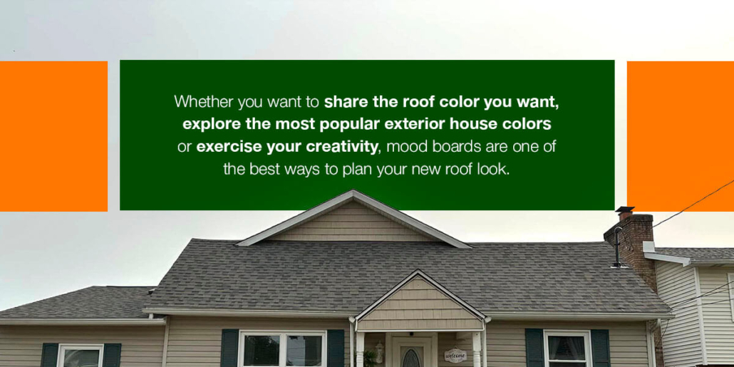 mood boards are one of the best ways to plan your new roof look